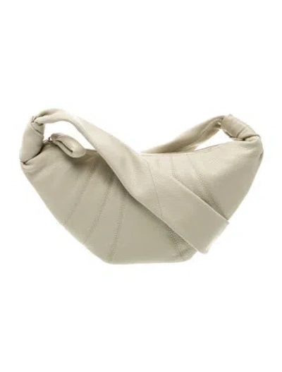 Pre-owned Lemaire Leather Hobo W/ Tags In Neutral
