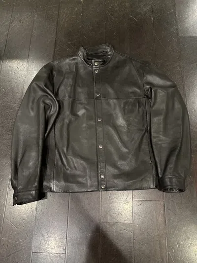 Pre-owned Lemaire Leather Jacket In Black