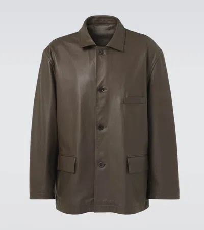Lemaire Lederjacke In Braun