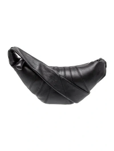 Pre-owned Lemaire Leather  Croissant Small In Black