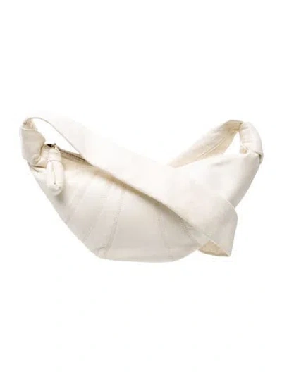 Pre-owned Lemaire Leather  Croissant Small In Neutral