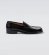 Lemaire Leather Loafers In Black