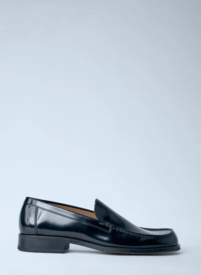 Lemaire Leather Loafers In Black