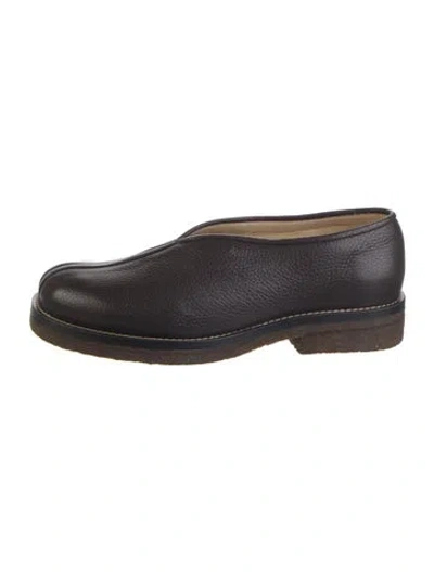 Pre-owned Lemaire Leather Loafers In Black