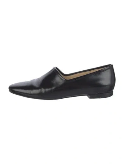 Pre-owned Lemaire Leather Loafers In Black
