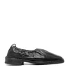 Lemaire Black Rubber Sole Loafers In Black
