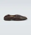 Lemaire Leather Loafers In Brown
