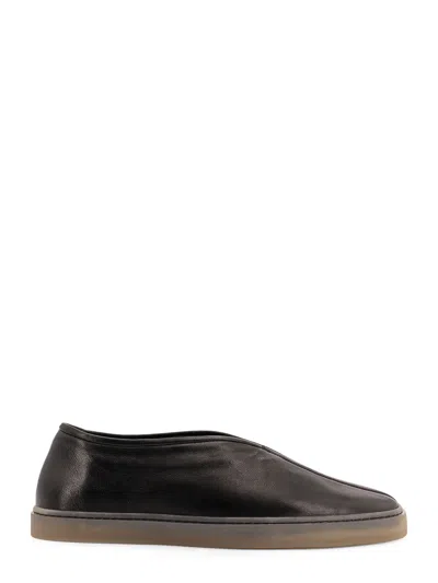 Lemaire Leather Low-top Sneakers In Black