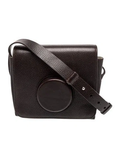 Pre-owned Lemaire Leather Messenger Bag In Brown