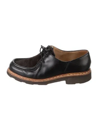 Pre-owned Lemaire Leather Oxfords In Black