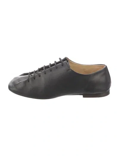 Pre-owned Lemaire Leather Oxfords In Black