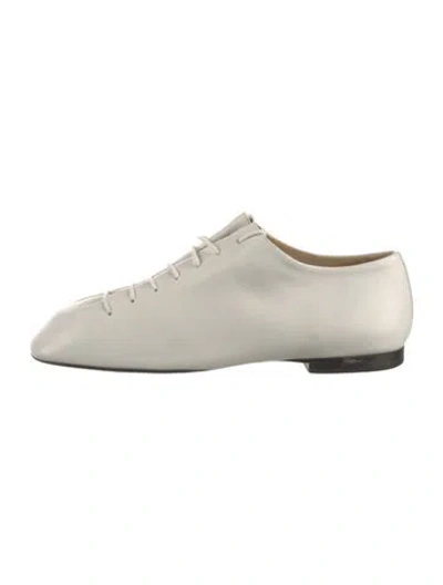 Pre-owned Lemaire Leather Oxfords In Neutrals