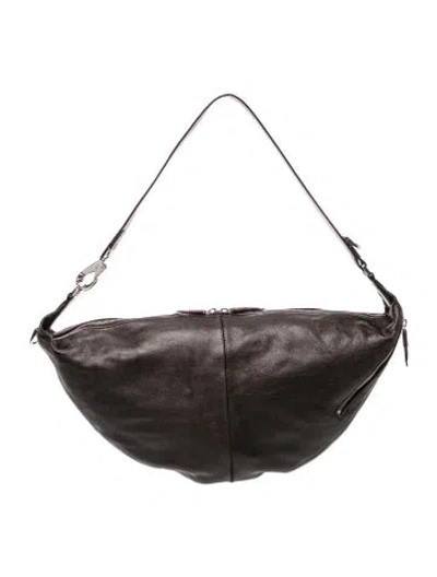 Pre-owned Lemaire Leather Quiver Clip In Brown