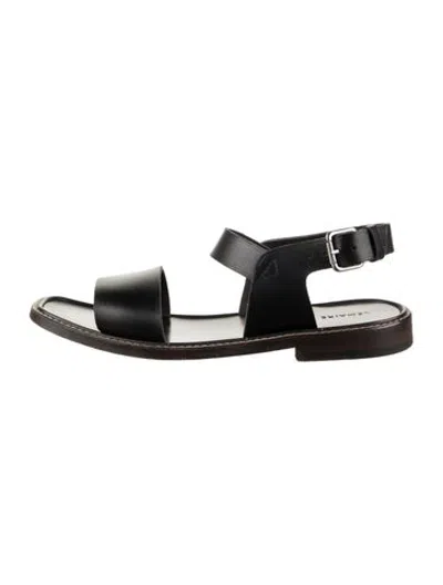 Pre-owned Lemaire Leather Sandals In Black