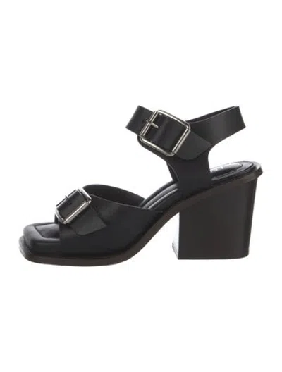 Pre-owned Lemaire Leather Sandals In Black