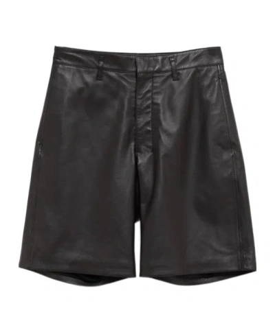 LEMAIRE LEATHER SHORTS