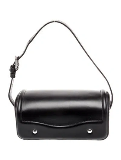 Pre-owned Lemaire Leather Shoulder Bag In Black