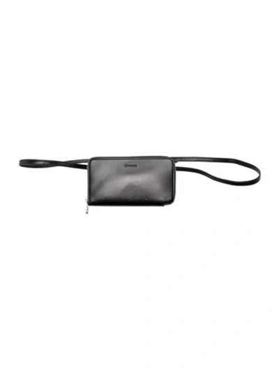 Pre-owned Lemaire Leather Shoulder Bag In Black