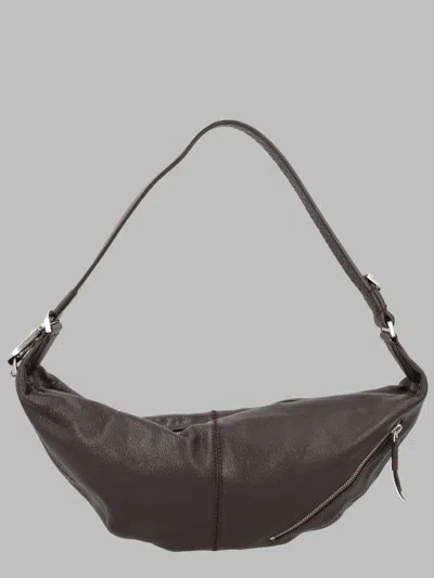 Lemaire Leather Shoulder Bag In Brown