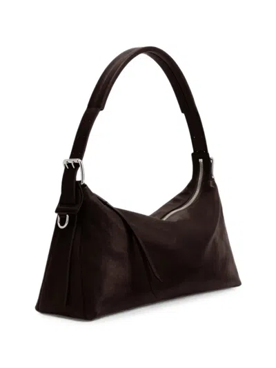 Lemaire Leather Shoulder Bag In Brown