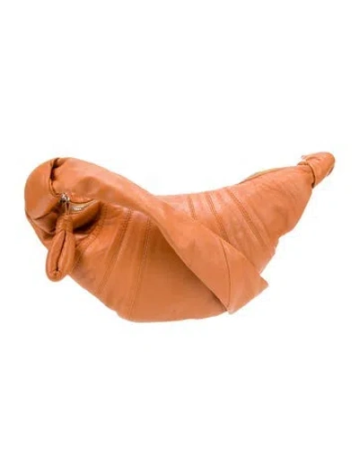 Pre-owned Lemaire Leather Shoulder Bag In Orange