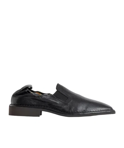 Picture of Lemaire Leather Slip-on Loafers In Black | ModeSens