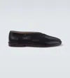 Lemaire Leather Slip-on Shoes In Black