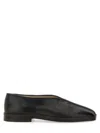 Lemaire Shiny Nappa Leather Slip-ons In Black