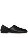 Lemaire Convertible Leather Slip-on Shoes In Black