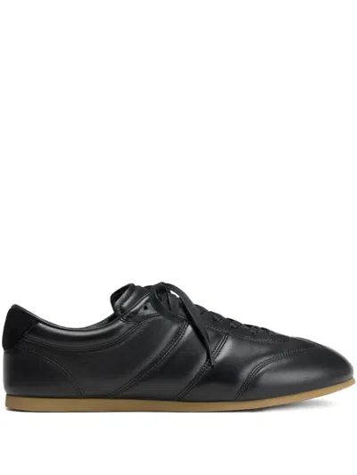 Lemaire Leather Sneakers In Black