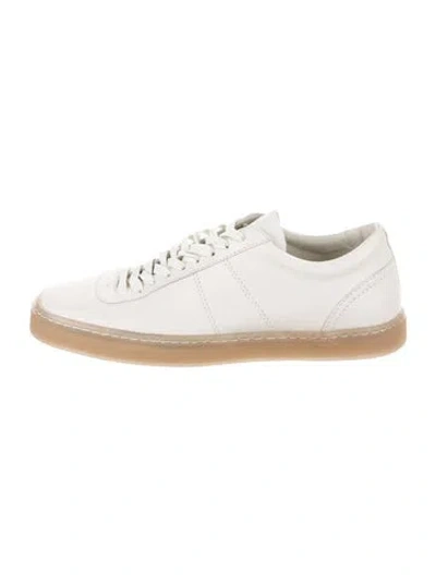 Pre-owned Lemaire Leather Sneakers In Neutrals