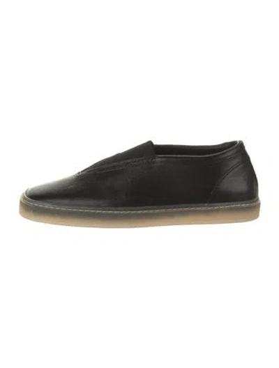 Pre-owned Lemaire Leather Sneakers W/ Tags In Black