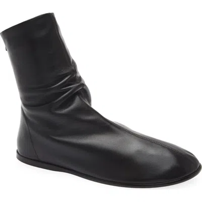 Lemaire Leather Sock Boot In Multi