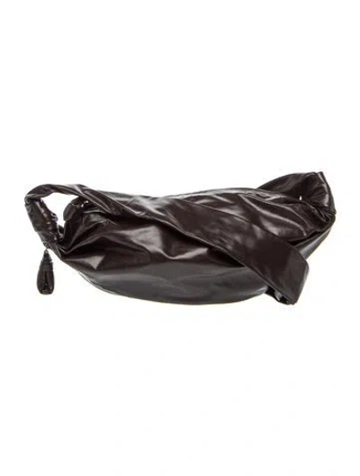 Pre-owned Lemaire Leather Soft Croissant Small W/ Tags In Brown