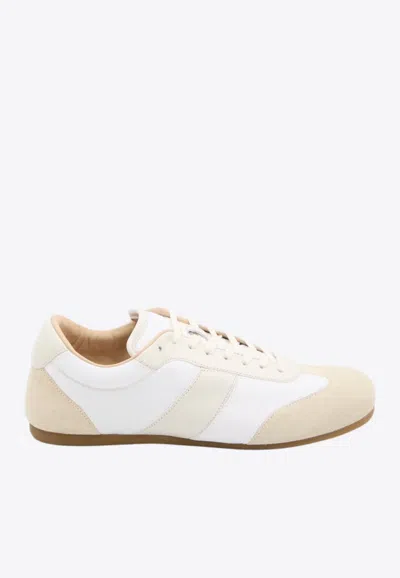 Lemaire Leather Soft Runner Trainers In White