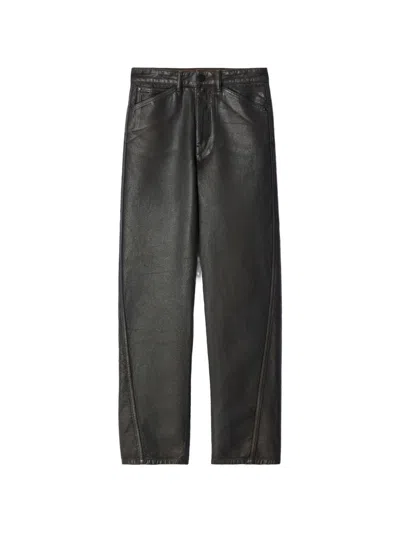 Lemaire Twisted Five-pocket Pants In Coated Denim In Multi