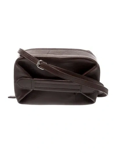 Pre-owned Lemaire Leather Vanity Case In Brown