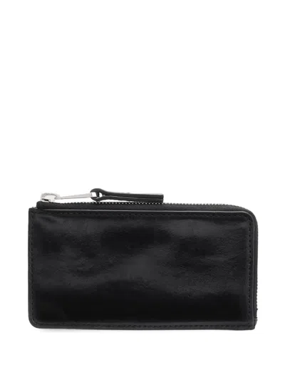 Lemaire Leather Wallet In Black