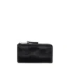 Lemaire Patina Zip Coin Card Holder In Black