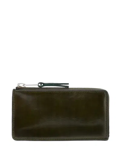 Lemaire Leather Wallet In Green