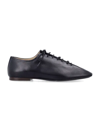 Lemaire Souris Flat Nappa Derbies Black