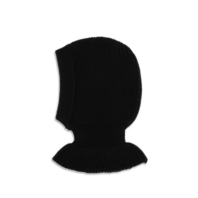 Lemaire Leta0029lk1069bk999bb Ribbed Merino Wool Beanies In Black