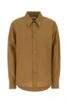 Lemaire Light Brown Regular Solid Shirt In Light Brown