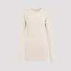 Lemaire Knitted Dress With Removable Sleeves In White