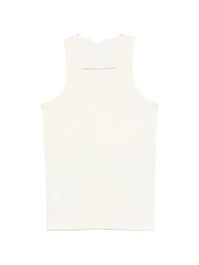 Lemaire Light-cream Tank Top In Neutral