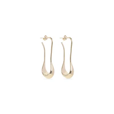 Lemaire Light Gold Short Drop Earrings