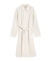 Lemaire Light Slitted Overcoat In White