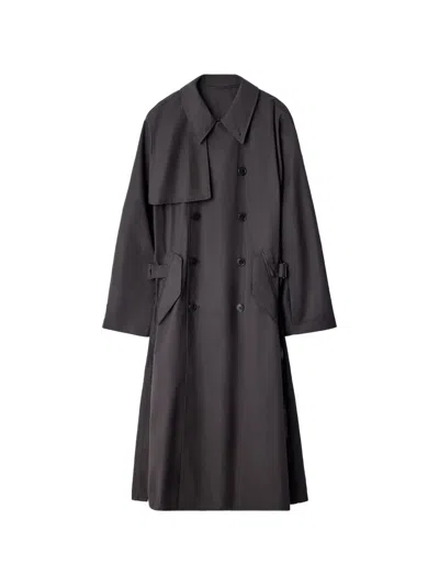 Lemaire Light Trench Coat In Water-repellent Cotton Gabardine In Multi