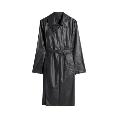 Pre-owned Lemaire Light Wrap Coat 'ash Black' | Women's Size 36