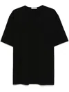 Lemaire Black Relaxed-fit T-shirt In Black